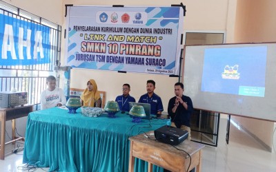 Penyelarasan Kurikulum Jurusan TSM SMK Negeri 10 Pinrang  dengan Yamaha Suraco